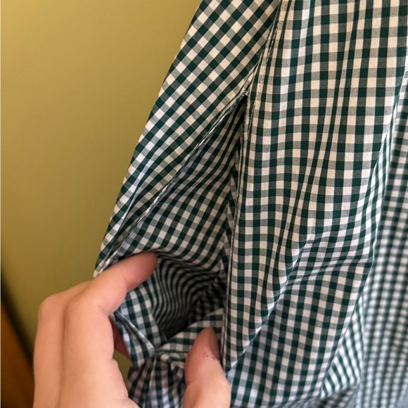 Loeffler Randall green gingham puff sleeve maxi dress - Picture 6 of 7